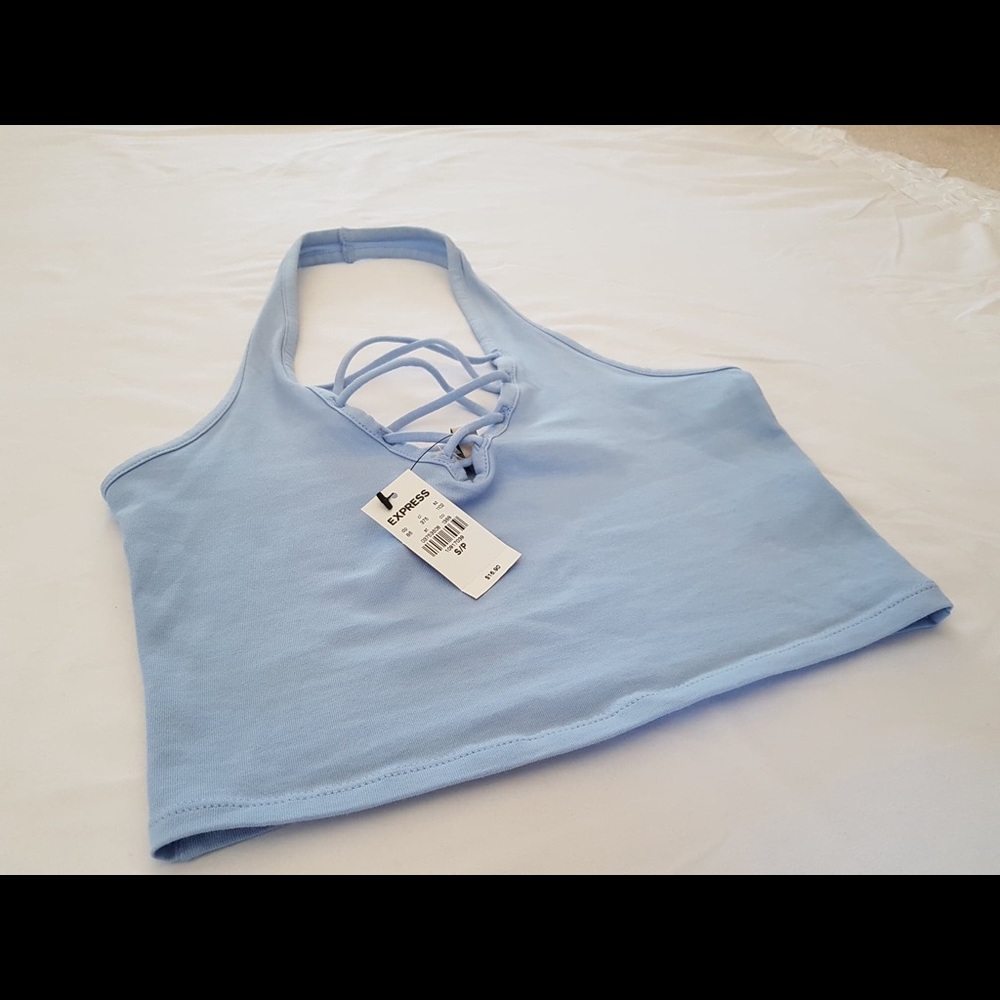 NEVER WORN Cropped Halter Top